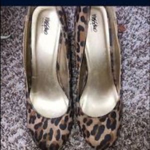 Animal print heel